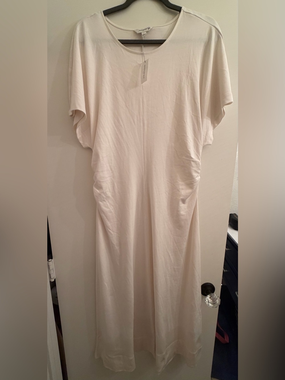 Banana Republic Cream Sleeveless Maxi Dress, size lg, 100% cotton , NWT